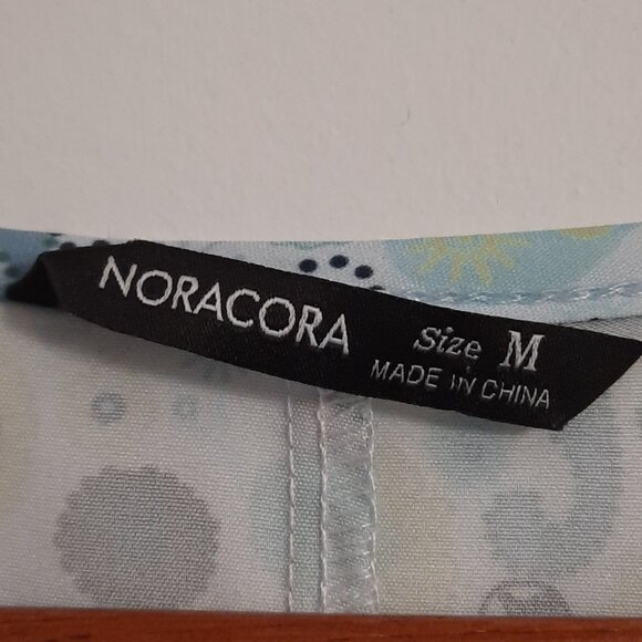 Noracora Blue/Green Dress, Size M - Picture 4 of 4